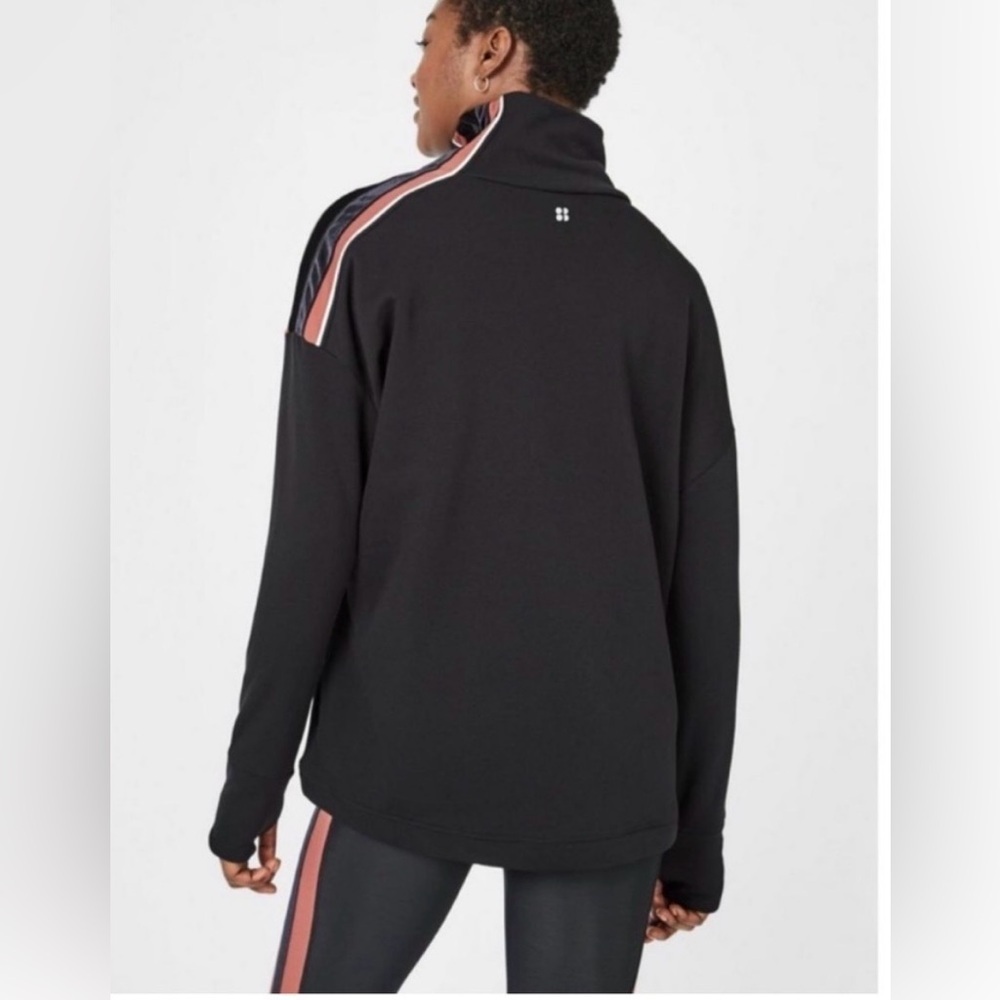 Sweaty Betty NWT SM freedom RUNNING mock neck oversized pullover sweatshirt - Picture 2 of 10